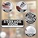 Storage Room Door Sign for Business and Home, Self-Adhesive Durable Modern Storage Room Sticker, Authorized Personnel Only Signs for Industry, Hospital, Restaurants, Private Area