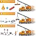 i diy Crane Truck Toy with Hank,Worker and car,Construction Trucks,Friction Powered Crane Truck for Kids 3-8,Toy Crane with Worker,Racecar,Tow,Log Grapple,Trunk,Music&Sounds&Light