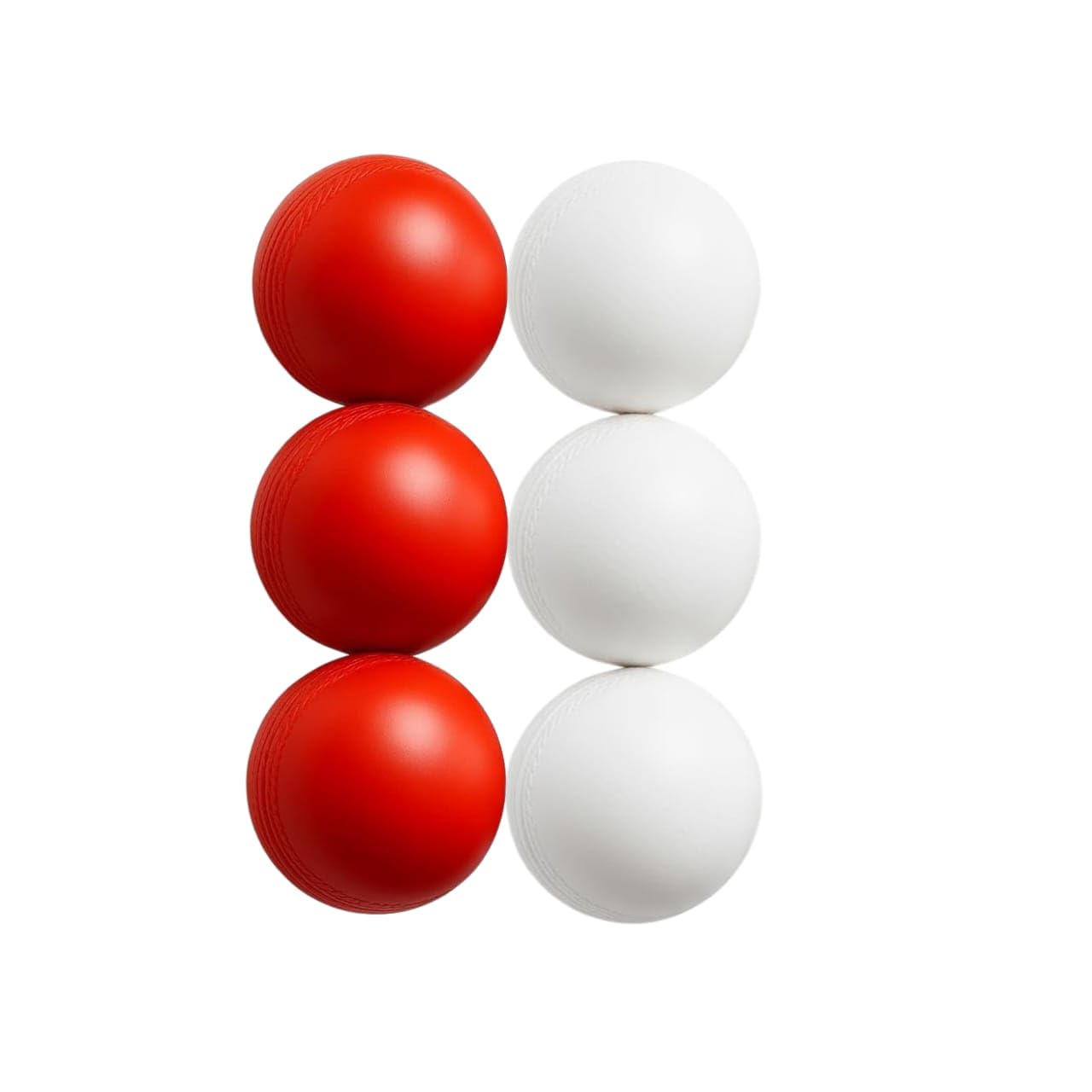 Choice of Champion 50 Gram Plastic Cricket Training, Practice, Match & Drill Ball, White/Red Balls for Cricket for Indoor and Outdoor Game-picture-37