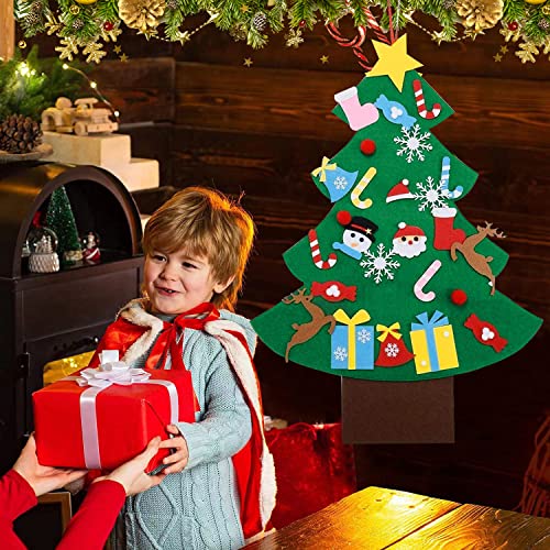 WELLXUNK® Feltro Albero Natale, Staccabili