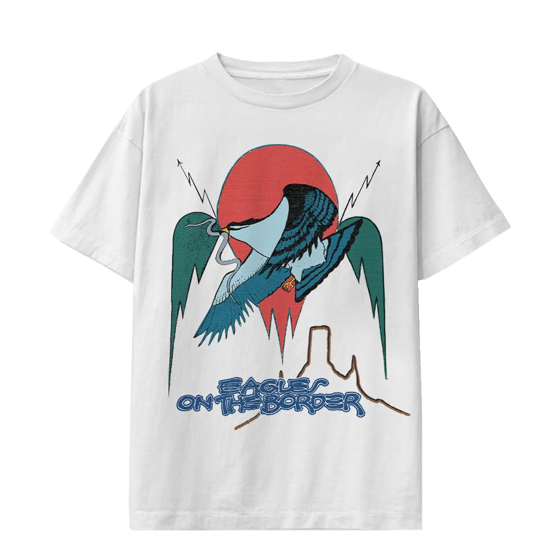 Eagles Unisex Adult Official Merch on the Border T-Shirt, White