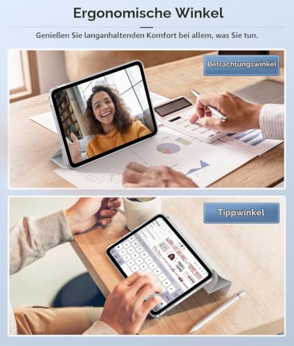 MoKo Hülle für iPad (A16) 11./10. Generation (2025/2022), Weiß – Ansicht 5