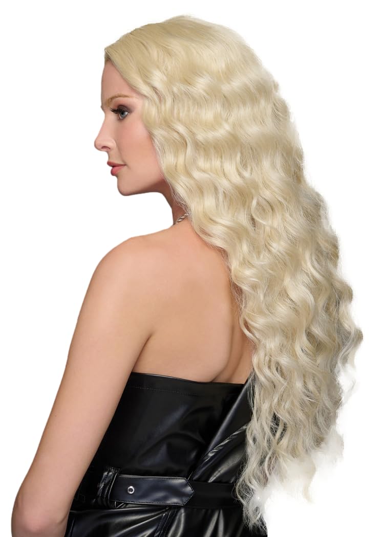 Hairdo Curly Girly Long Layered Wig With Natural Curls by Hairuwear, Average Cap, R23/61 Alabaster