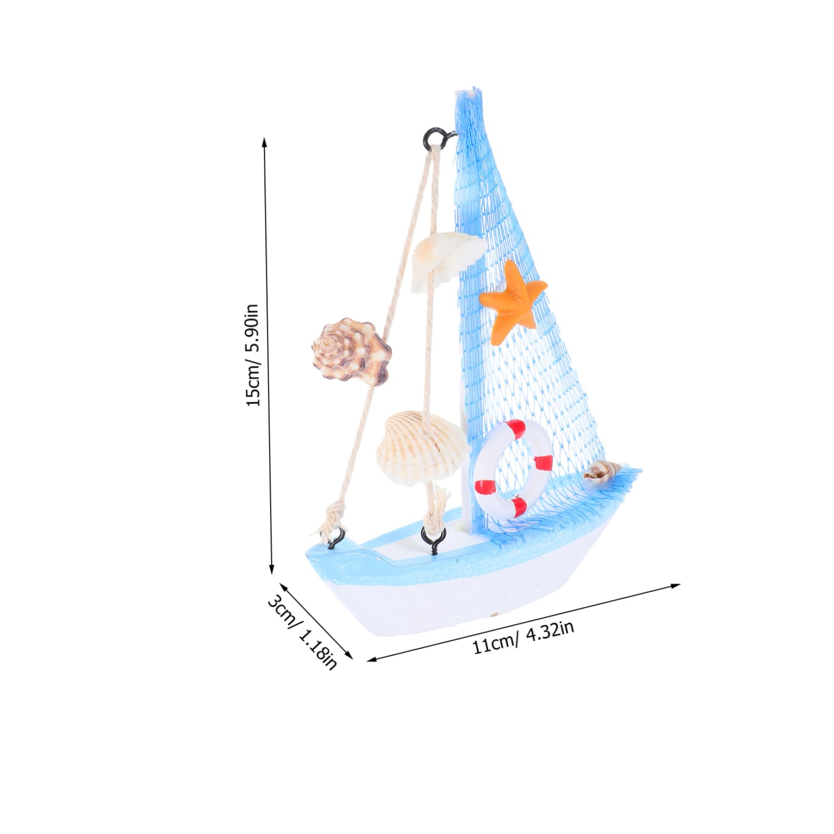 Levemolo Nautical Sailboat Model for Home Office and Beach Themed Parties Charming Coastal Accent Versatile Decorative Use