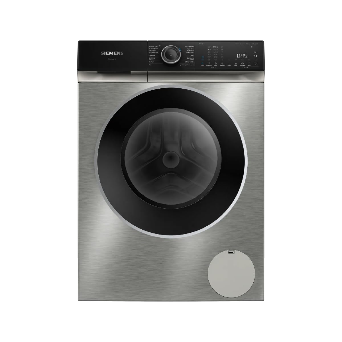 Siemens, Lavatrice libera installazione 10 kg, acciaio anti-impronte