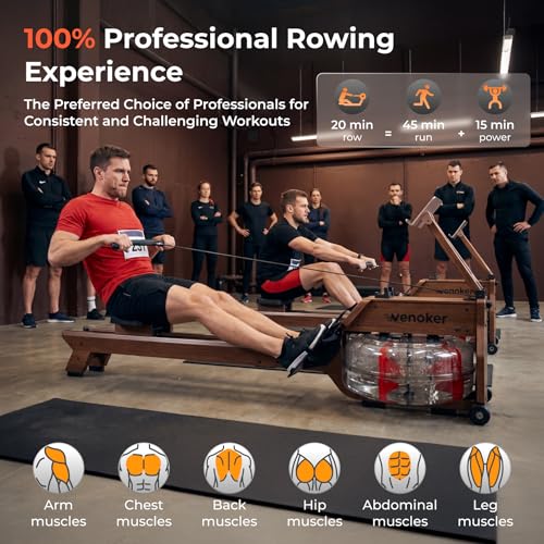 Rowing machine water resistance