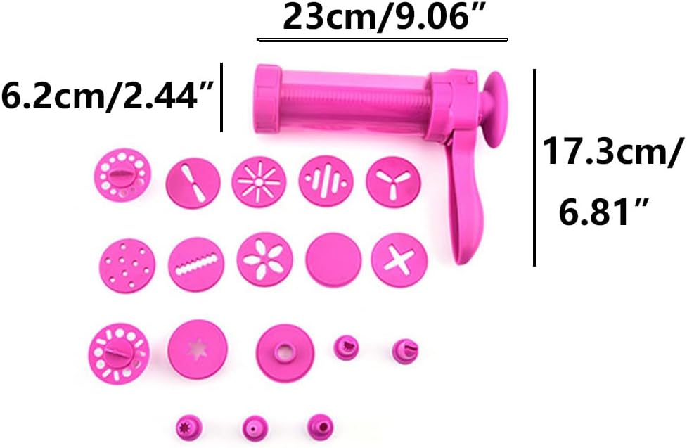 SEIWEI Simple Cookie Press Kit Cookie Biscuit Machine Safe Stainless Steel Material Kitchen Making Cake Decorating Tools-Green