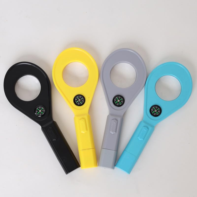 LABZIO Portable LED Lighted Magnifying Glass, 60mm Lens with 4 Color Options - Blue | Ideal for Reading, Crafts, Jewelry, and Detailed Inspection 1