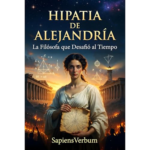 Hipatia de Alejandr&iacute;a - La Fil&oacute;sofa que Desafi&oacute; al Tiempo Audiolibro Por Sapiens Verbum arte de portada