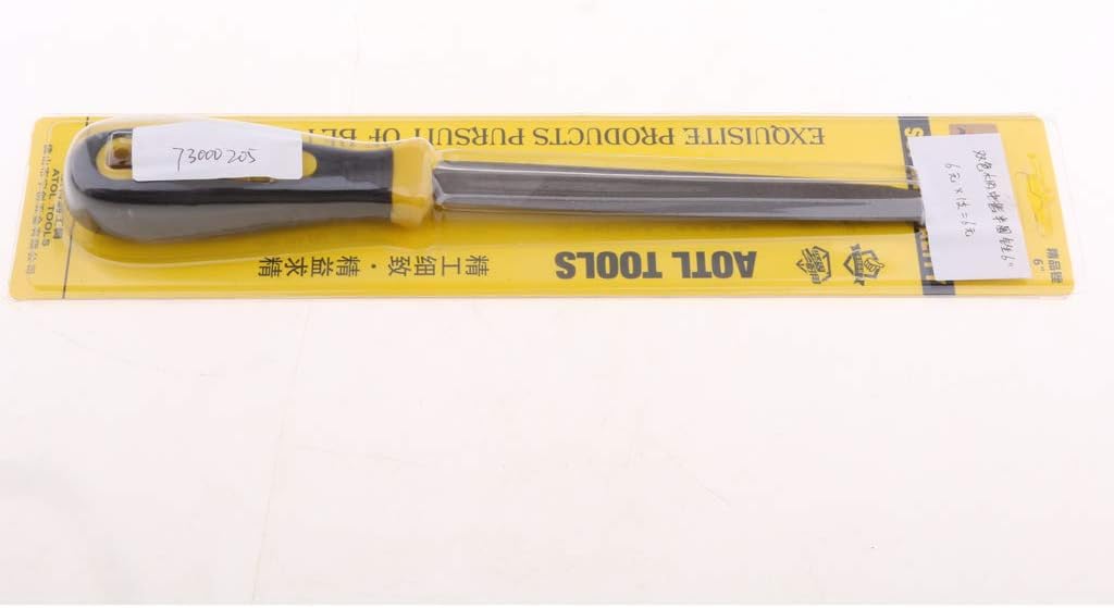 Loom Tree® 6 Inch Premium High Carbon Steel Half Round File with Comfortable Rubber Hand Grip