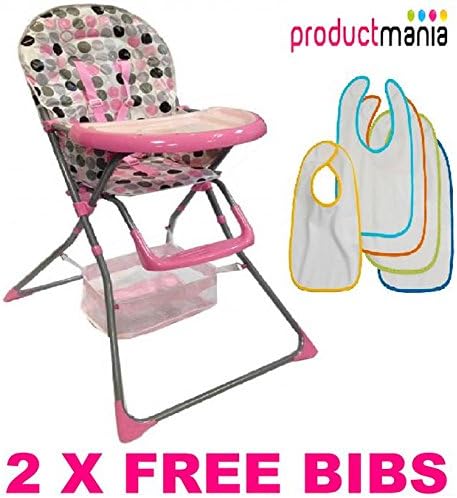 BRAND NEW BABY HIGH CHAIRS FOLDABLE HIGHCHAIR FEEDING TOP QUALITY 2014 MODEL (PINK)