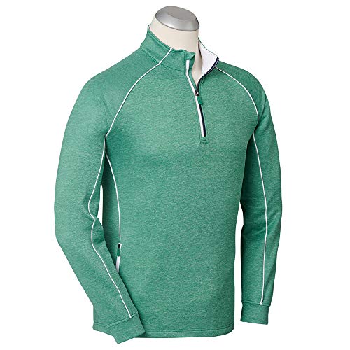 Bobby Jones Xh2o Equinox Raglan 1/4 Zip Pullover Green Leaf Xx-Large