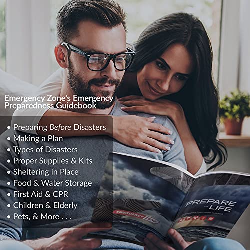 Emergency Zone Urban Survival 72-Hour Bug Out/Go Bag | Perfect Way To Prepare Your Family | Be Ready For Disasters Like Hurricanes, Earthquake, Wildfire, Floods, Tornadoes | Now Includes Bonus Item! #TOP4