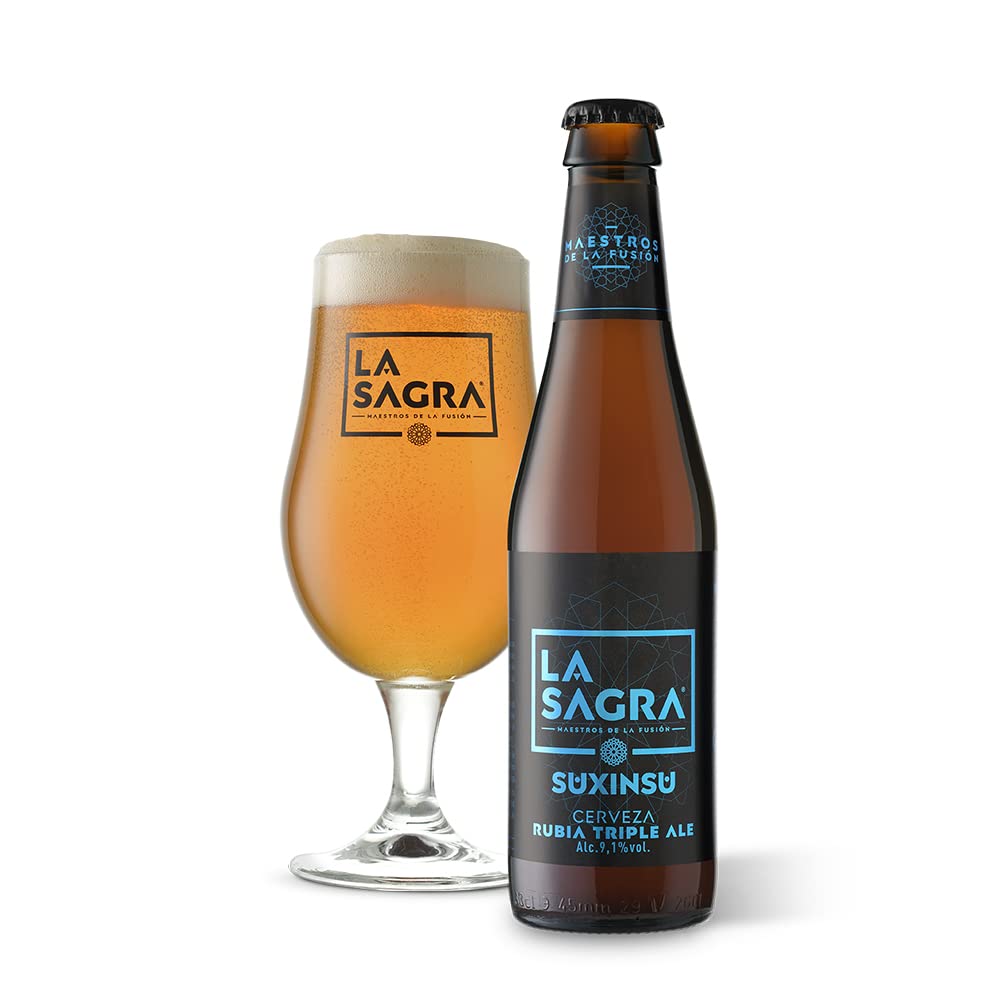 La Sagra - Cerveza Ale Triple Malta, 24 x 330 ml