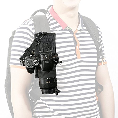 Movo Photo MB200 Universal Camera Holster Attachment System for Backpacks and Hydration Packs