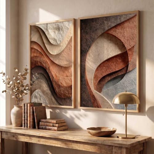 Image of kotart Painting Modern Wall Art Paintings With Frame Home Decoration For Living Room Bed Room Hotel Wall Decor Digital Reprint Set of 2 | Design 935 (20x30 Inch)