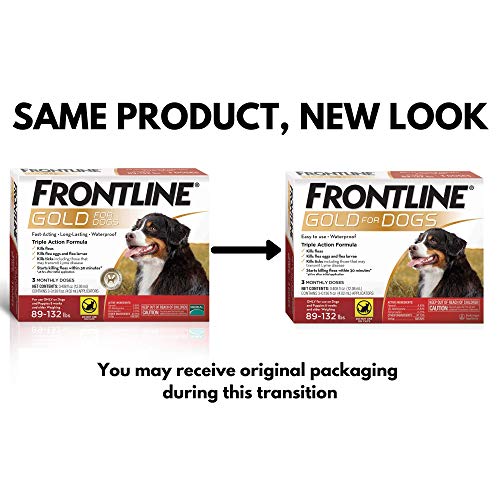 FRONTLINE Gold Flea & Tick Treatment for X-Large Dogs Up to 89 to 132 lbs., Pack of 3 - image 2