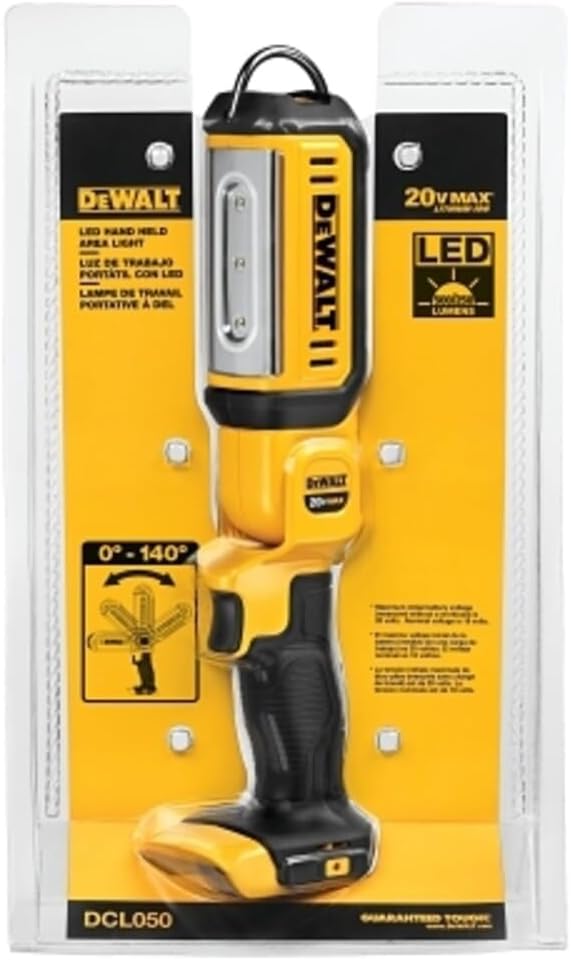20V MAX LED Work Light, Rechargeable Flashlight, Pivoting Head, Bare Tool Only (DCL050)