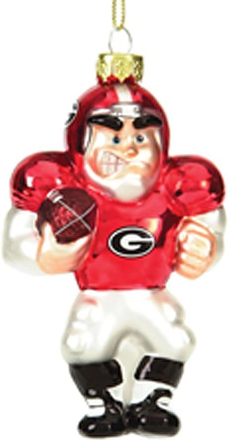 Scottish Christmas Georgia Bulldogs 5" Glass Football Player