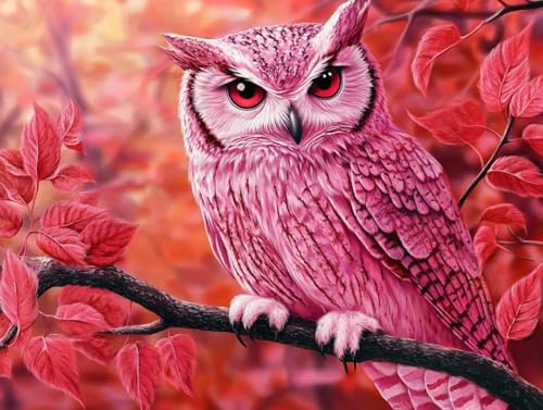 Pintar con Números Adultos Búho Kit de Pintura DIY con Acrílicos 50x70