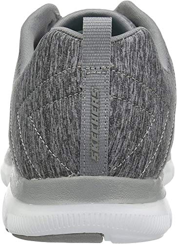 Skechers Women's Flex Appeal 2.0 Gray Sneaker 8.5 W Us #TOP3