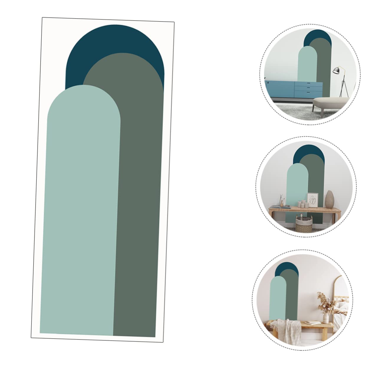 2blätter Geometrische Wandtattoos Für Wohnzimmer Und Schlafzimmer Dekorative Wandsticker Für Entspannende Atmosphäre Selbstklebend Und Einfach Anzubringen
