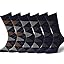 6 Pairs, Argyle, Dark Navy (2 Pairs of Each Color Variation)