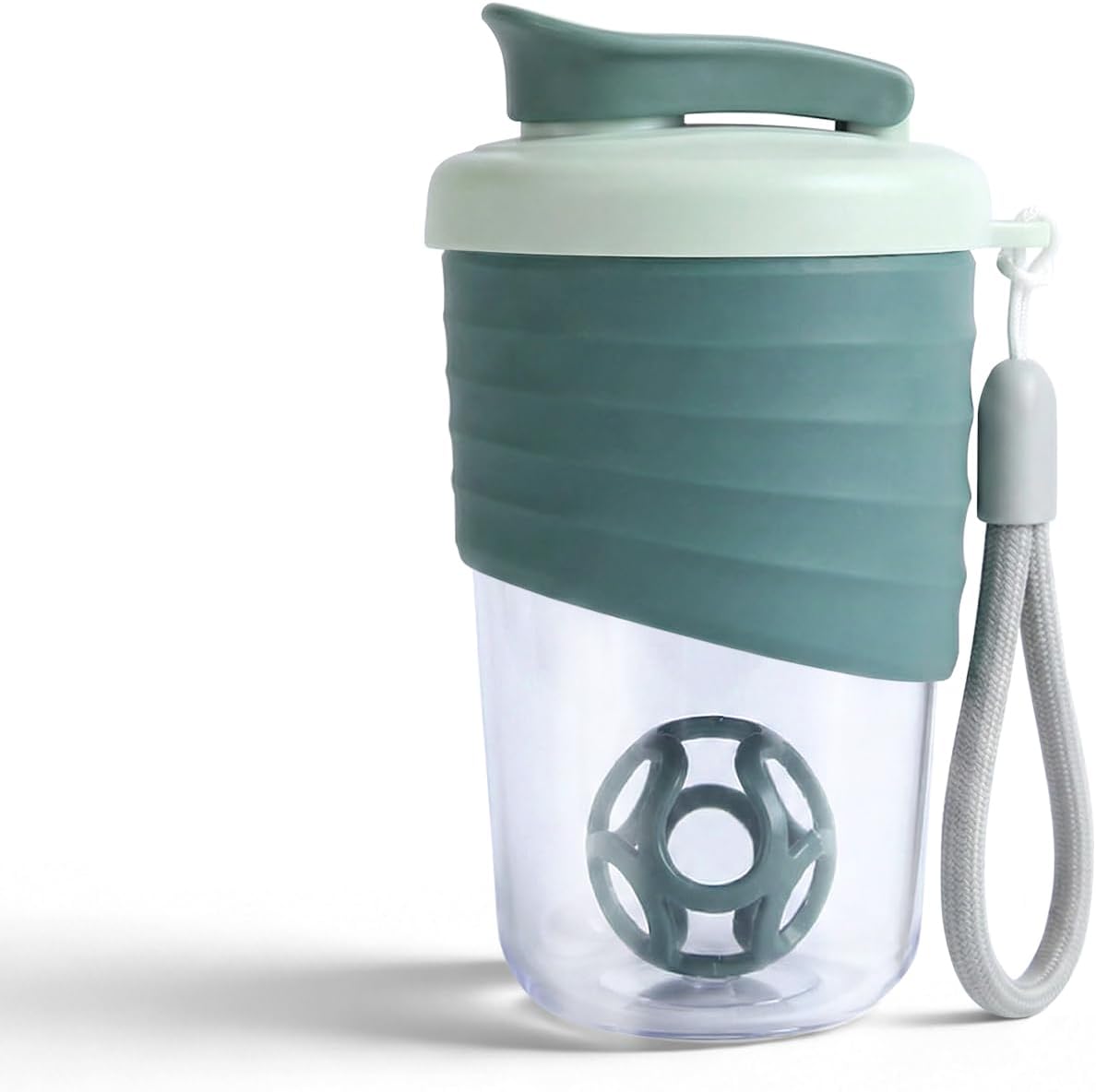 X SIM FITNESSX 530ML Protein Shaker Bottle, Small Portable Mixer Cup, BPA Free (light Green)