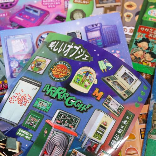Image of Girl's Japanese Retro Sticker Book, Y2K Theme - 800+ Cute Old Showa Style Old Items Stickers, for DIY Scrapbooking Journaling Handbook Decoration