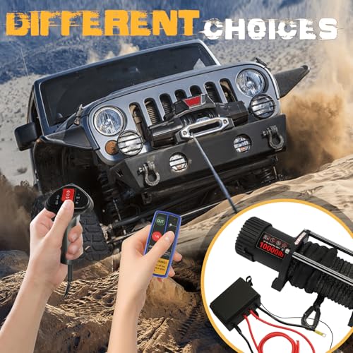 Winch eléctrico 10000 lb motor 12V control remoto para vehículo miniatura 4