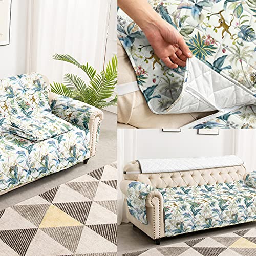 Yiyea 2 In 1 Loveseat Covers For 2 Cushion Couch Sofa - 100% Waterproof Printed Couch Cover For Dogs - Sofa Slipcovers With Non-Slip Elastic Straps, And Replaceable Sofa Cushion Covers (Loveseat) #TOP4
