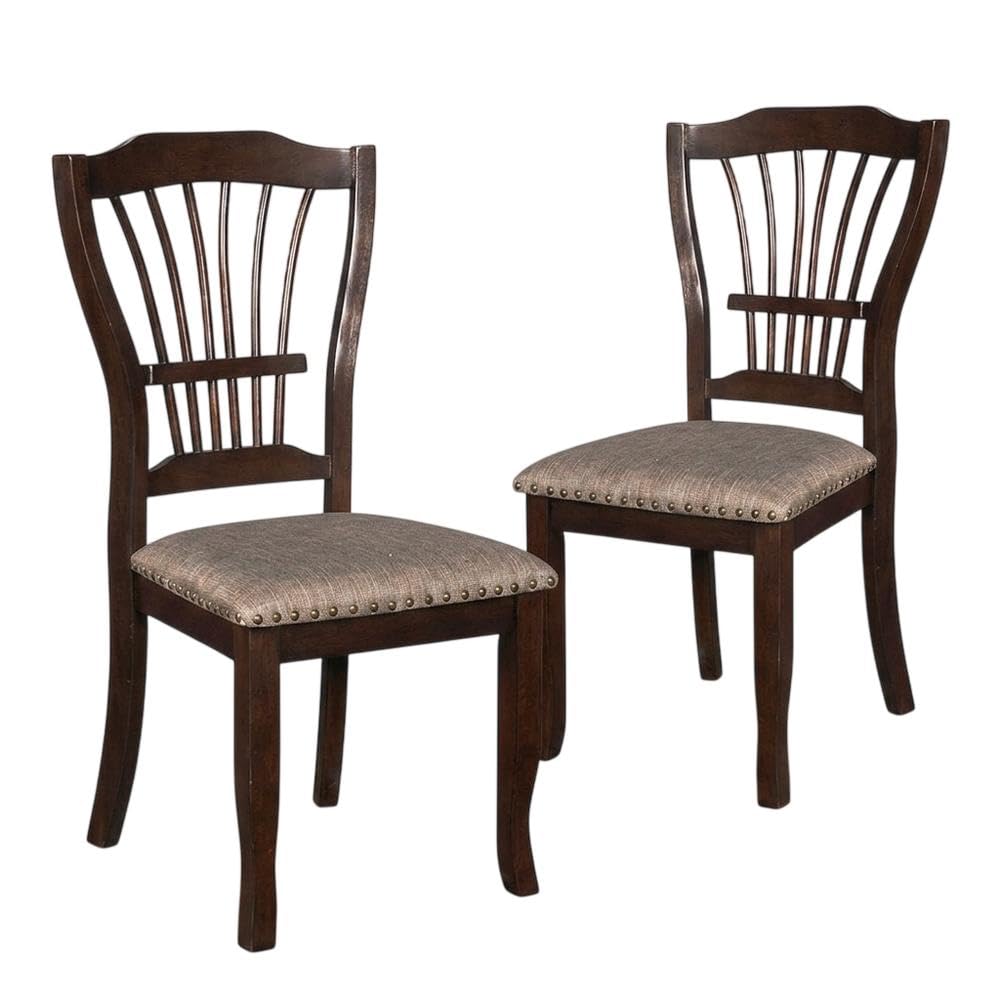 Solid Wood Dining Chairs Set of by Starlight Canyon Home – Wood, Brown, Pack of 2