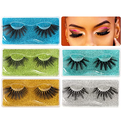 25mm False Eyelashes Fluffy Fake Eyelashes 5D Dramatic Long Eyelashes 10 Pairs Lashes Pack Wholesale Multipack