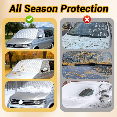 Couverture de pare-brise VW T5 isolant thermique premium - 2