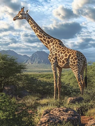 Peinture Diamant Girafe : Créez une Décoration Murale Unique en 5D