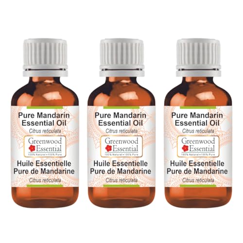 Huile essentielle de mandarine pure et naturelle 3 flacons 100ml