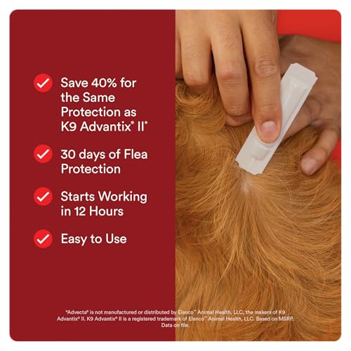 Advecta Ultra Flea and Tick Topical for Dogs 55+ lbs, 6-Mo Supply | Imidacloprid, permethrin & pyriproxyfen kill fleas/ticks on contact; 6-dose supply; Breaks Flea Life Cycle - Image 5