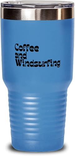 Windsurfing Windsurf Windsurfer 70s 1970s Retro Travel Mug, Gifts, Tumbler, Home Office Decor, Coffee Cup, Unique Gag Idea, Him Her
