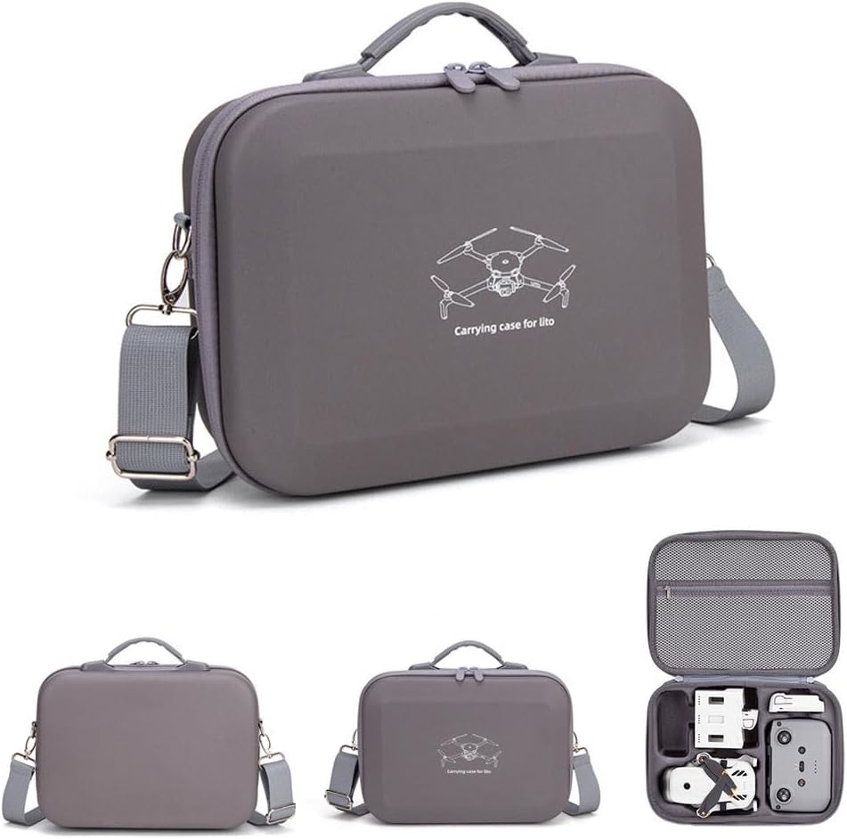 For DJI Lito 1 Motion Fly More 用 収納ケース ドローン本体、充電ハブ、バッテリー、RC N3送信機収納可能 防水仕様 大容量 二重構造 耐衝撃 全面保護 キャリングケース 携帯便利 for DJI Lito 1 アクセサリー [並行輸入品]