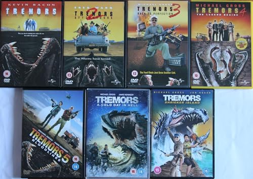 TREMORS ANTHOLOGY 1-7 COMPLETE COLLECTION / 1 TREMORS + 2 AFTERSHOCKS + 3 BACK TO PERFECTION + 4 THE LEGEND BEGINS + 5 BLOODLINES + 6 A COLD DAY IN HELL + 7 SHRIEKER ISLAND = ULTIMATE 7x DVD SET