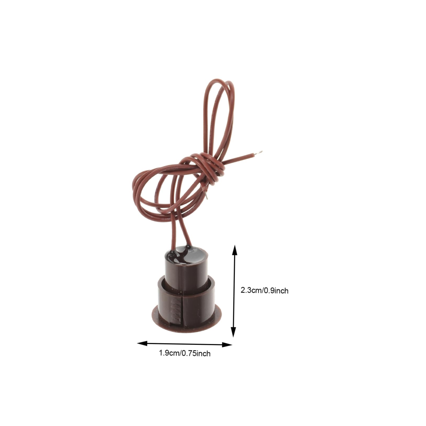 Sensore Contatto Magnetico Nc per Porta e Finestra, 5 Pezzi | Plastica Nera, Installazione Semplice, Uso Rapido, Set da 5, Formato Contatto Allarme per Sistemi di Sicurezza Domestica