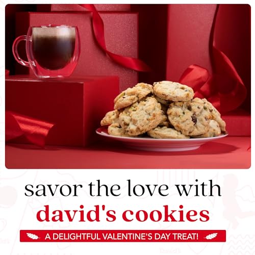 David's Cookies Cranberry Pistachio Biscuits Sweet Sampler in Love Tin - 9.3oz Irresistible Crunch, Snacks & Bakery Treats - Ideal for Snacking & Gifting - Delicious Gourmet Gift For All Occasions - Image 5