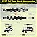 4PCS EZGO TXT Golf Cart Coil Shocks Front or Rear Set Compatible With EZGO Medalist/TXT 1994+ Gas or Electric Models Coil Shocks, OEM 76418 G01,70928 G01, 70248 G01, 70324 G01, 76419 G01 Heavy Duty