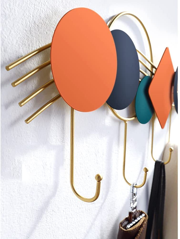 Ganci da parete in metallo per cappotti Appendiabiti decorativi da parete Versatile Gancio di stoccaggio per abbigliamento Asciugamani Zaini Elegante appendiabiti salvaspazio nizer