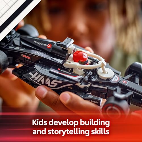 LEGO Speed Champions MoneyGram Haas F1 Team VF-24 Race Car Toy - Building Set for Kids, Boys & Girls, Ages 10+ - Toy Car for F1 Fans - Gift Idea for Birthday - 77250 - image 5