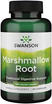 Swanson Marshmallow Root 500 mg for Respiratory Support, 90 Capsules