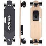 WeSkate Electric Longboard Wireless Remote Control Complete Skateboard Cruiser for Cruising, Carving, Free-Style and Downhill, 8 Layers Maple Skateboard for Adults and Youths