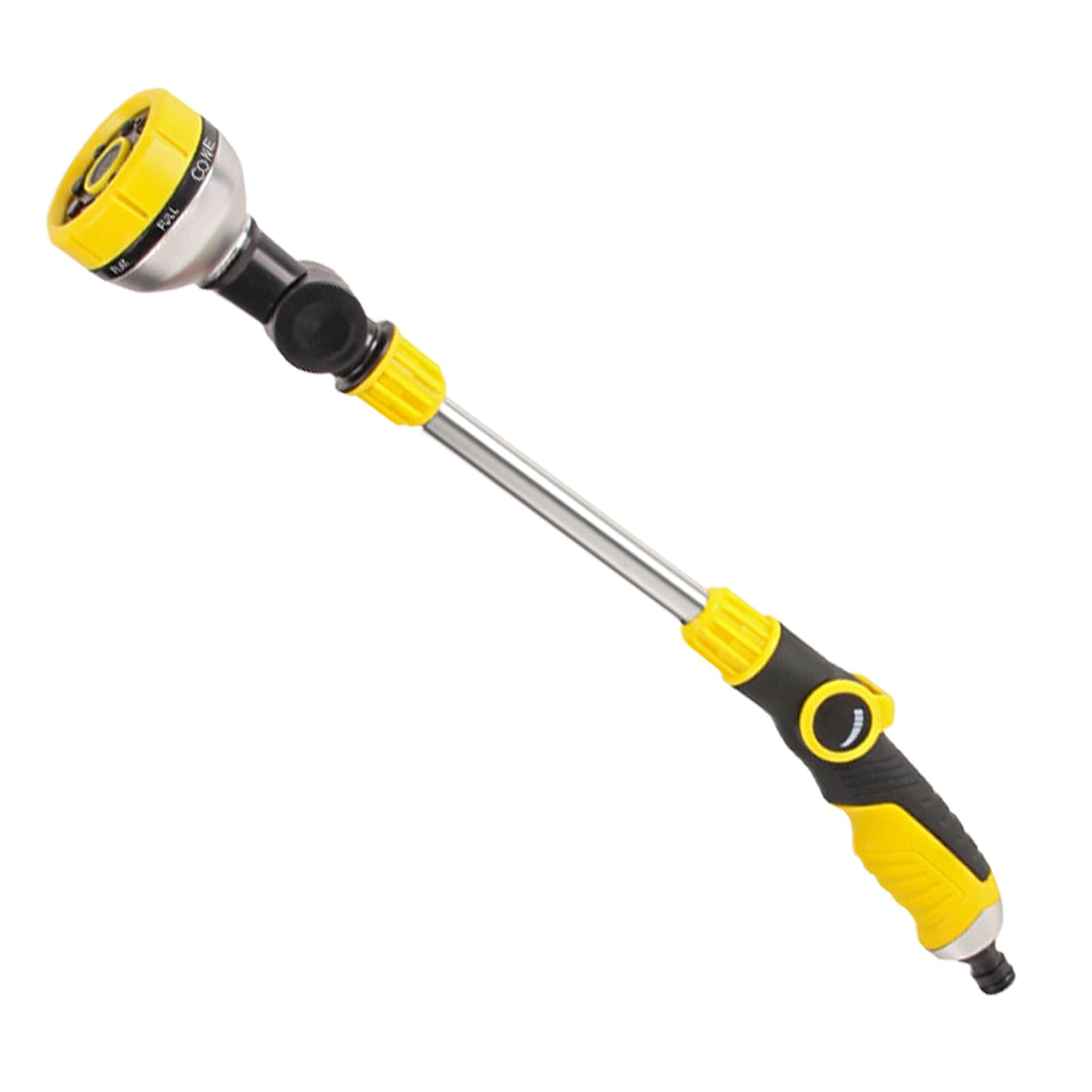 Watering Lance Spray Long Pole Water Nozzle,Portable Garden Watering Nozzle Hose Pipe Spray with 8 Modes and Rotating Sprinkler for Hanging Basket Cleaning, Plant and Lawn Watering, Car Washing