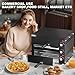 PYY Commercial Pizza Oven -12 Inch Double Decker Pizza Ovens 2-Layers Countertop Pizza Cooker Electric Indoor with Timer Stainless Steel Pizza Maker for Party Restaurant Home, Black