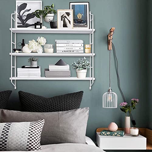 Boluo White Wall Shelf Bathroom Shelves - Bedroom Kitchen Living Room Modern Book Shelf Floating Shelves 24 Inch (610-W) #TOP3